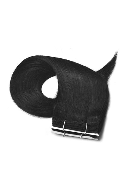 Jet Black (#1) Human Hair Extensions