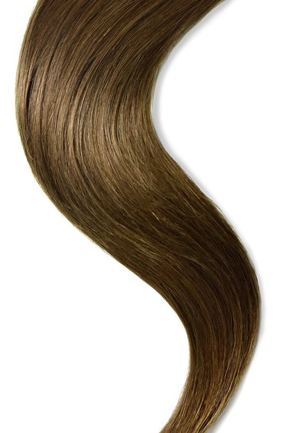  Light Chestnut Brown Euro Straight Hair Weft Weave Extensions