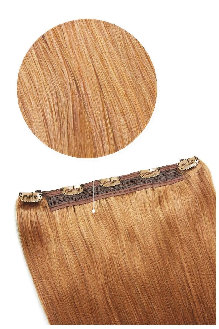 Autumn Spice (#30B) Quad Weft Clip In One Piece Hair Extensions