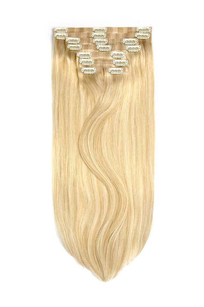 Barbie Blonde Double Drawn Seamless Clip Hair Extensions