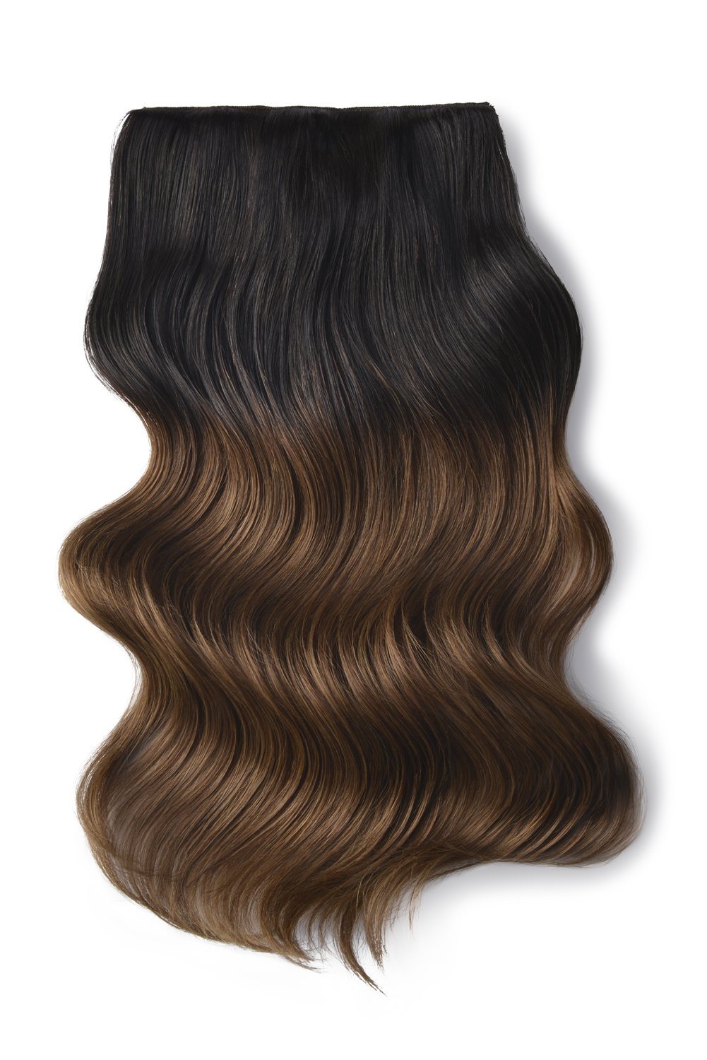 Double Wefted Full Head Remy Clip Human Ombre Hair Extensions