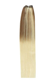 18 Inch Remy Human Hair Weft/Weave Extensions - ombre/Ombre (#TP6/613)