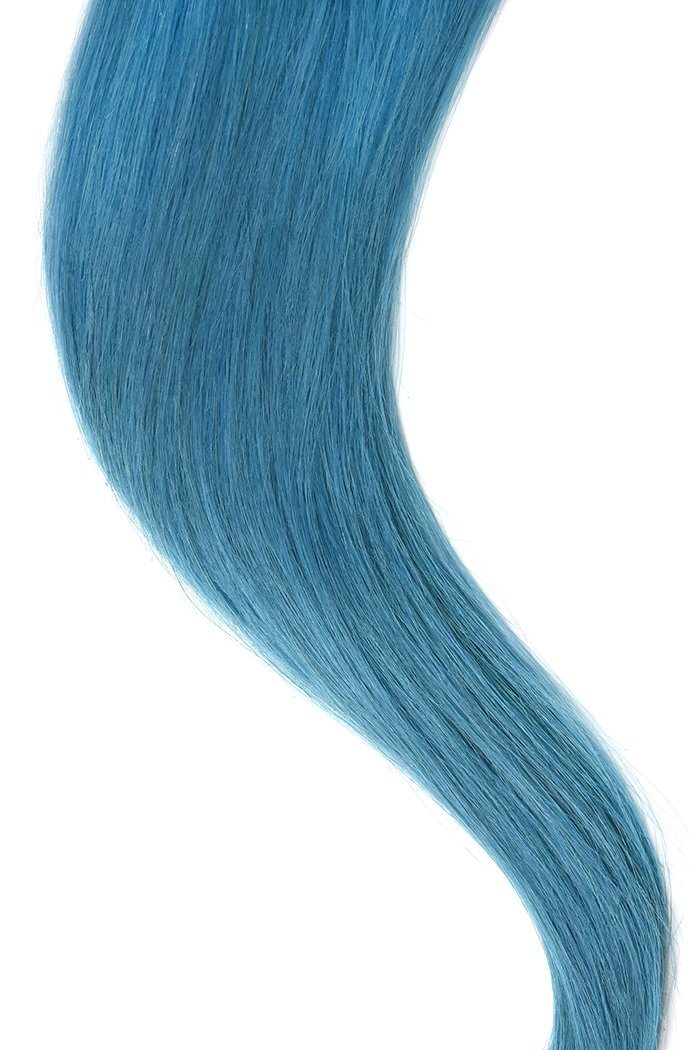 Turquoise Euro Straight Hair Weft Weave Extensions  