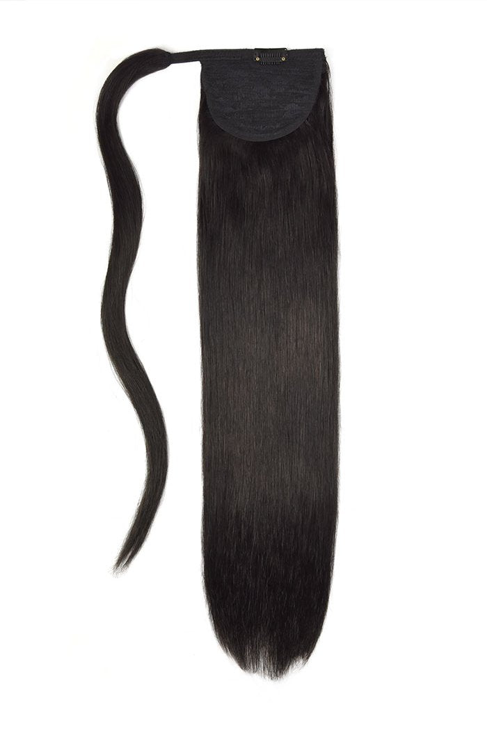 Natural Straight Up Wrap Around Ponytail