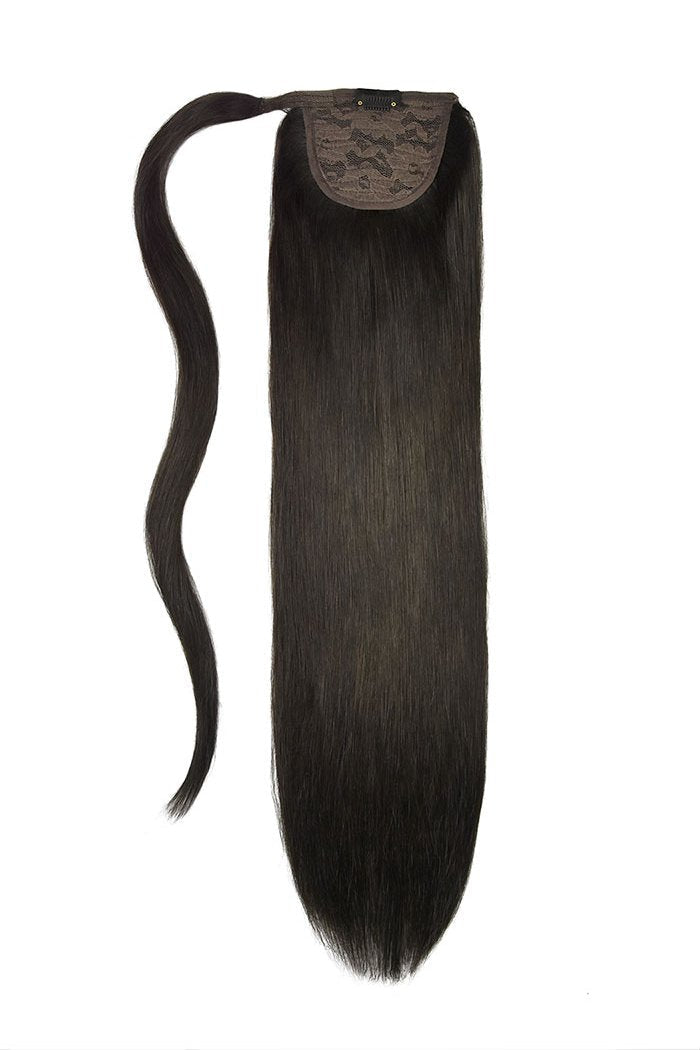 pontail hair extensions clip in human hair