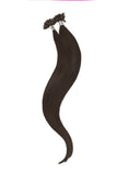 Nail Tip / U-Tip Pre-bonded Remy Human Hair Extensions - Darkest Brown (#2)