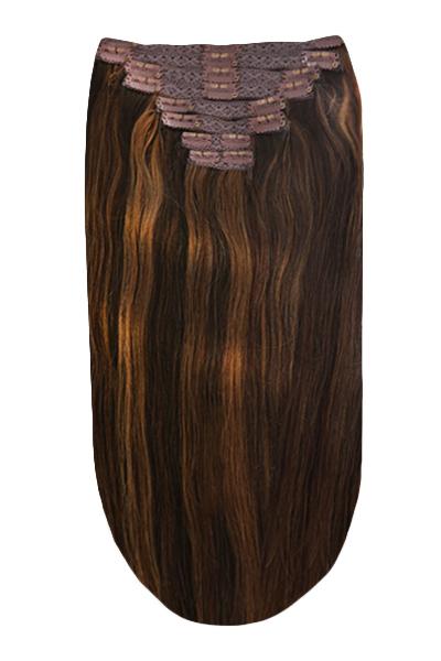 Espresso Melt Full Head Clip Hair Extensions