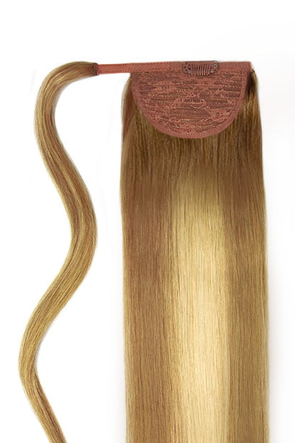 chestnut bronde wrap ponytail attachment