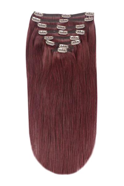 Mahogany Full Head Clip Hair Extensions