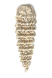 Curly Full Head Remy Clip in Human Hair Extensions - #60/SS