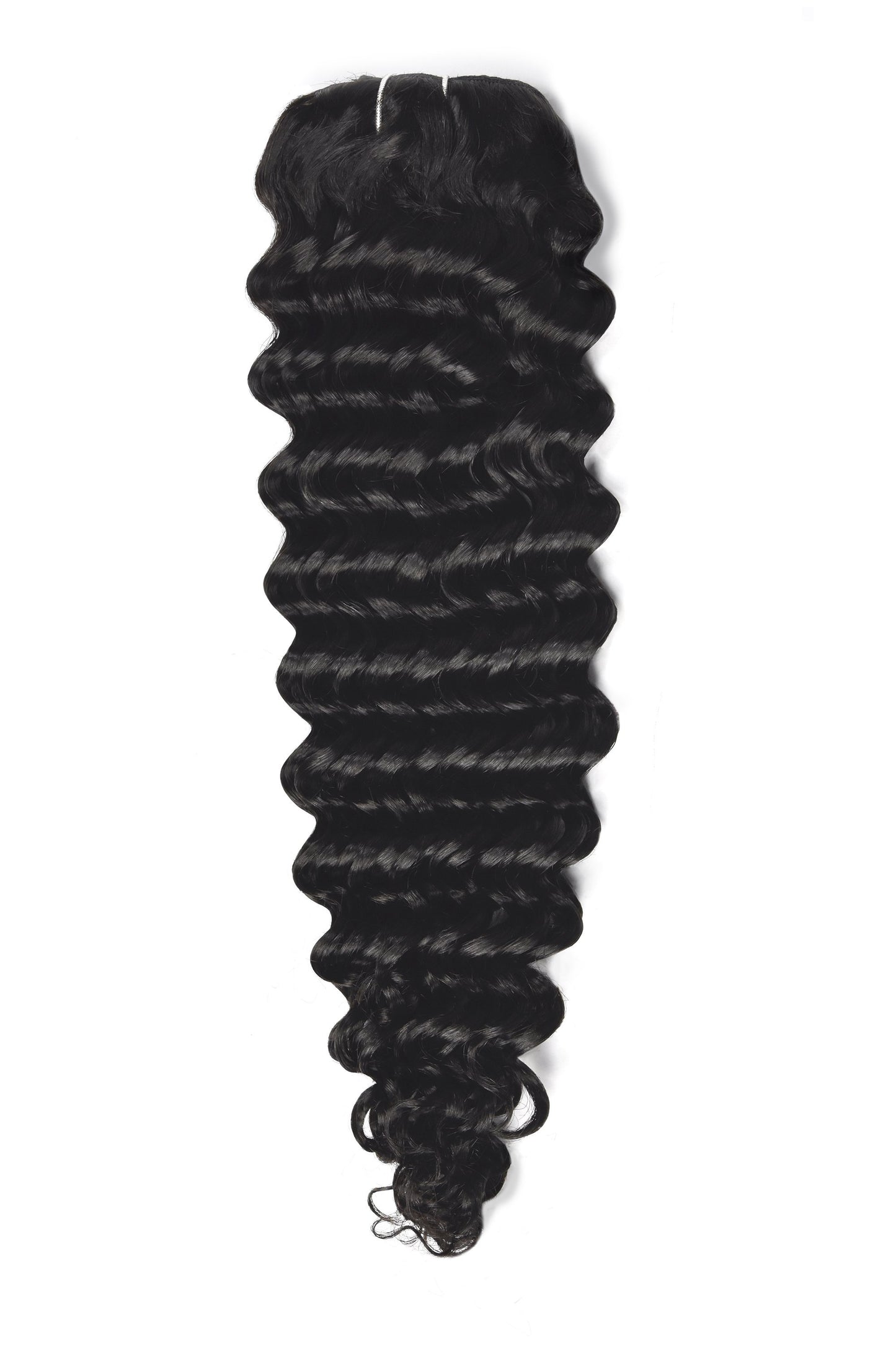 Curly Full Head Remy Clip in Human Hair Extensions - Off/Natural Black (#1B) Curly Clip In Hair Extensions cliphair 