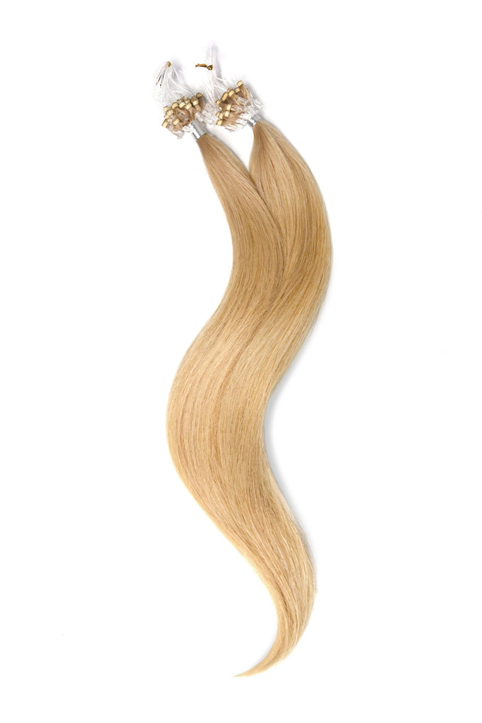 Micro Ring Loop Remy Human Hair Extensions - Light Golden Blonde (#16) Micro Ring Hair Extensions cliphair 