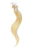 Micro Ring Loop Remy Human Hair Extensions - Bleach Blonde (#613)