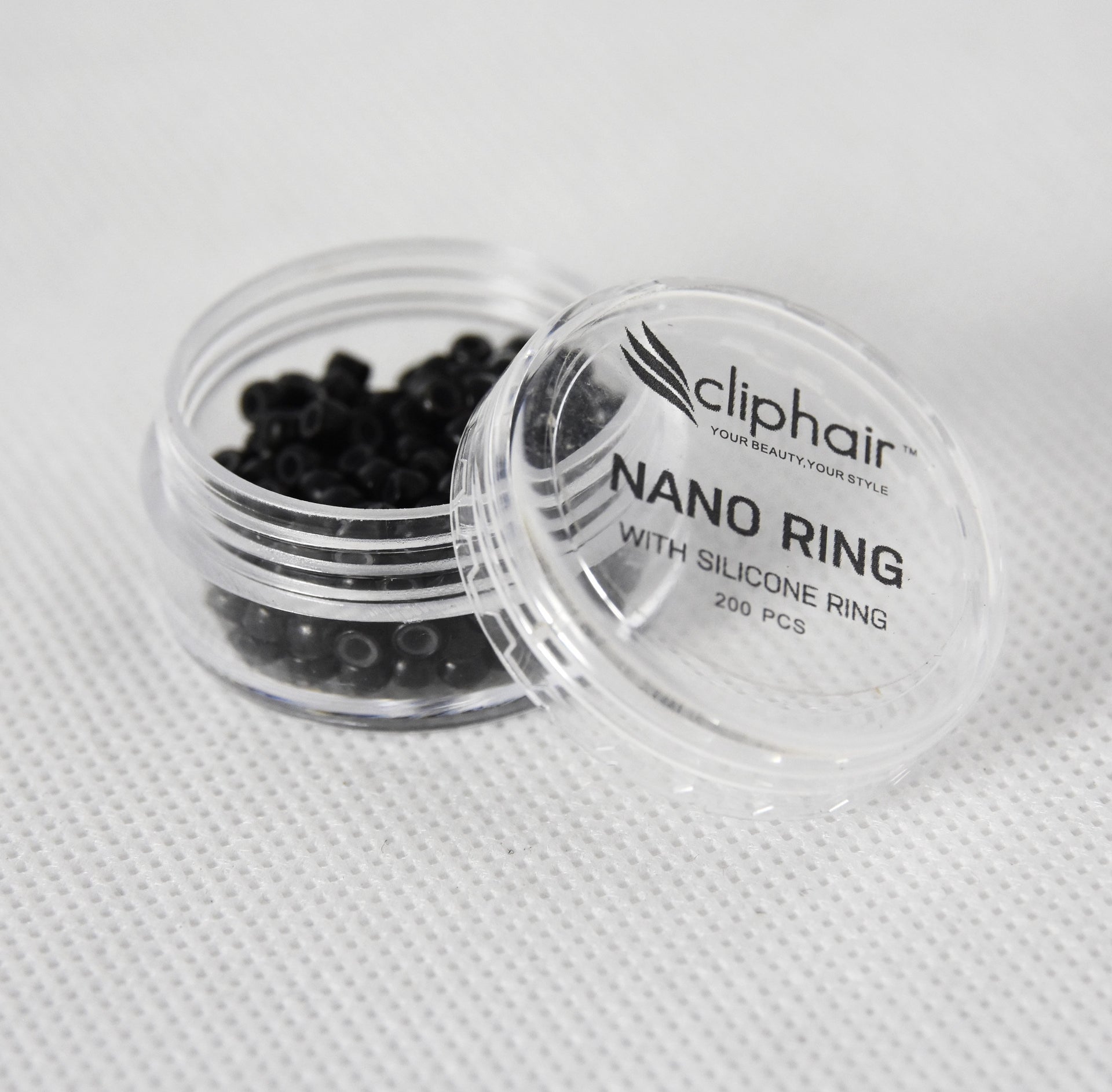 Silicone Lined Nano Rings Beads 200 Pack