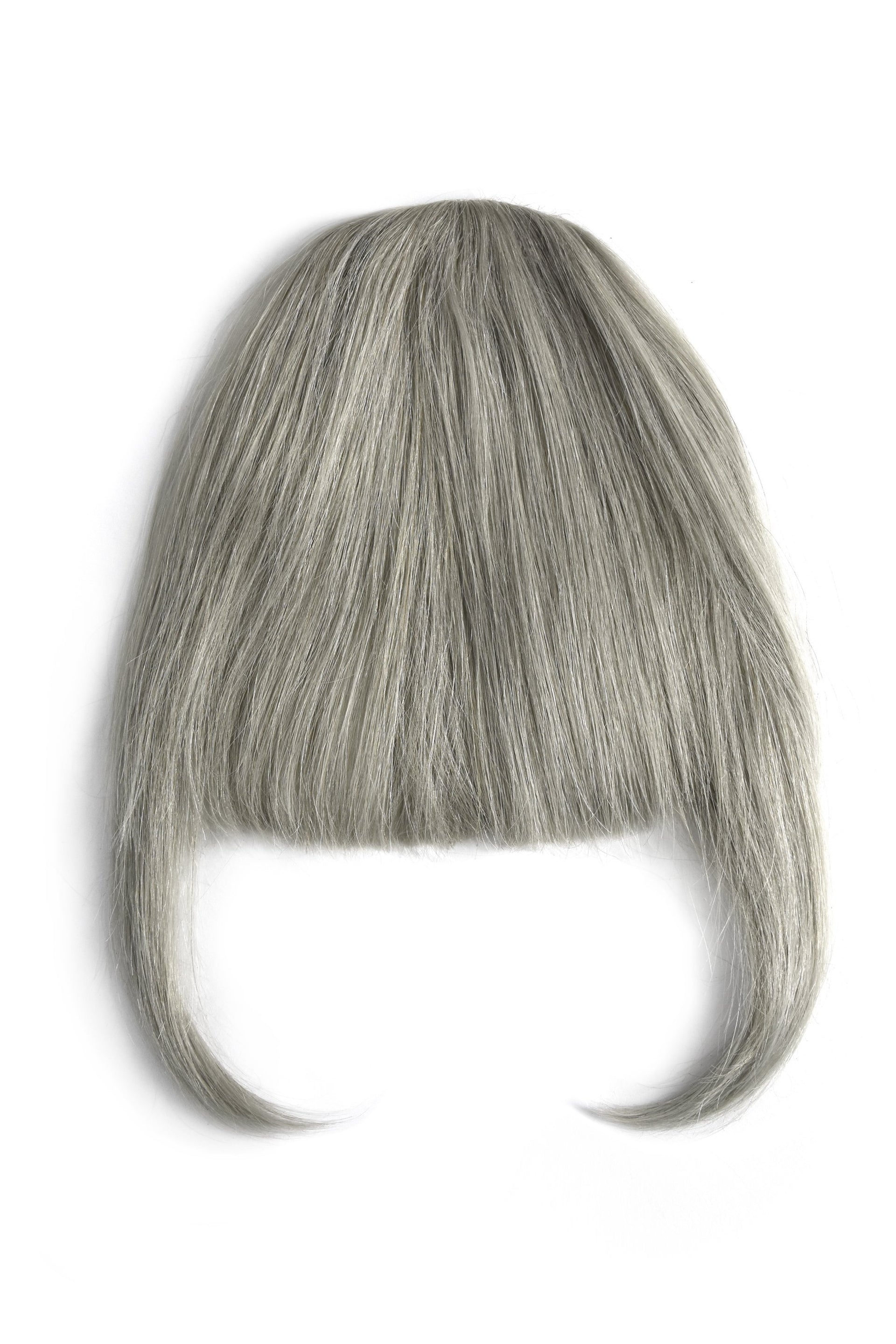 Silver Grey Clip Fringe