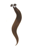 Nail Tip / U-Tip Pre-bonded Remy Human Hair Extensions - Medium Ash Brown (#8)