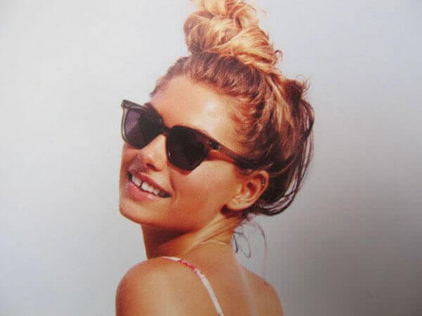 edgy top knot